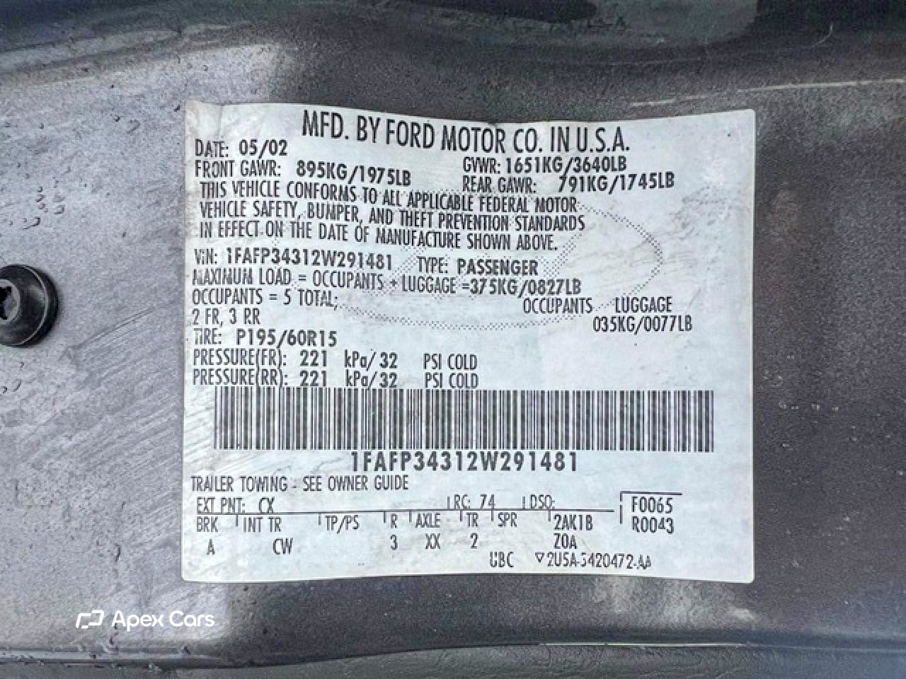 Ford Focus 2002