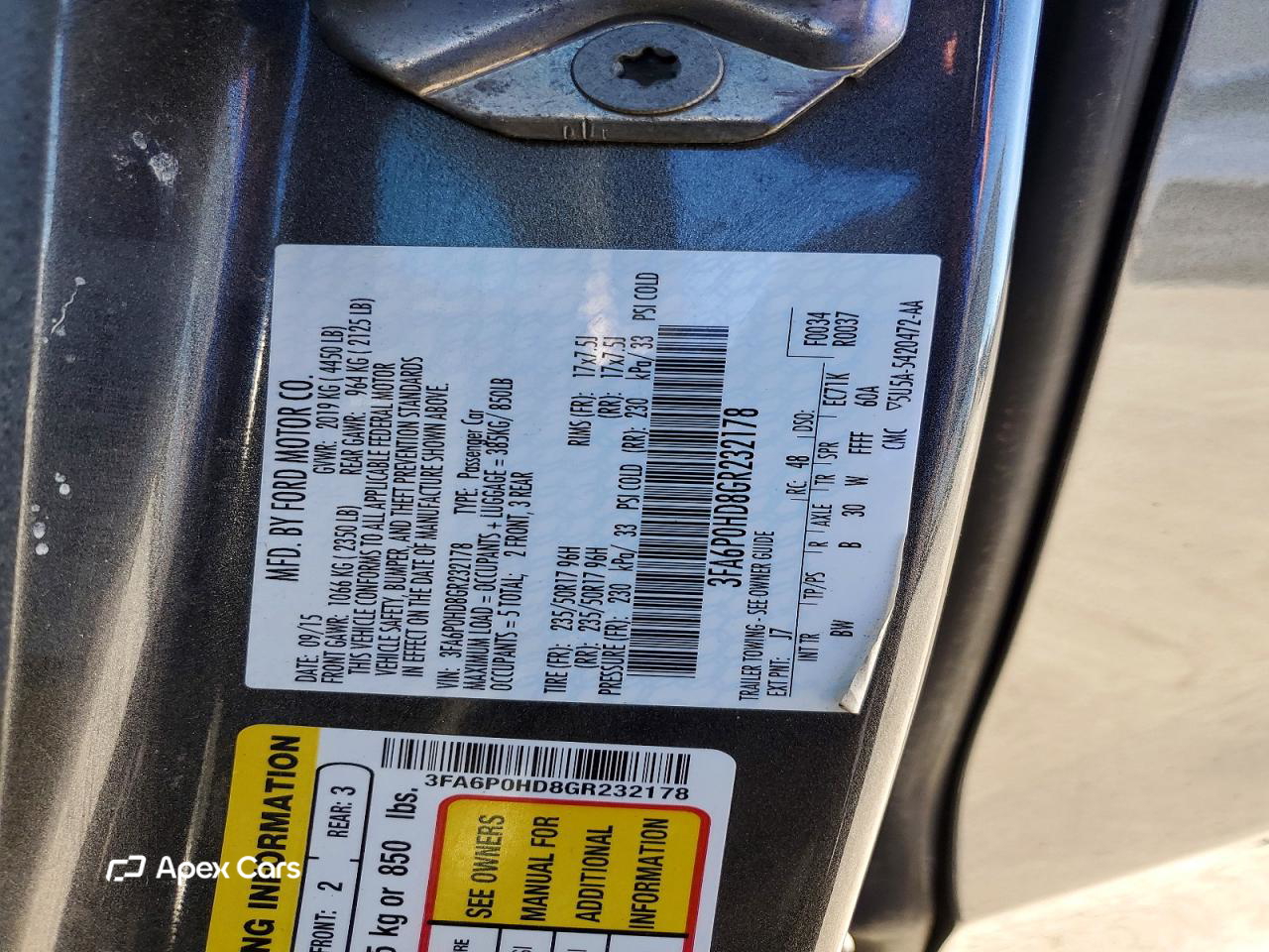 Ford Fusion 2016