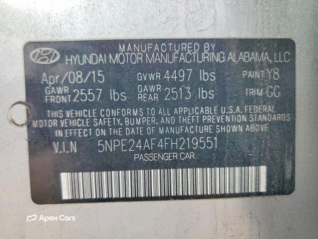 Hyundai Sonata 2015