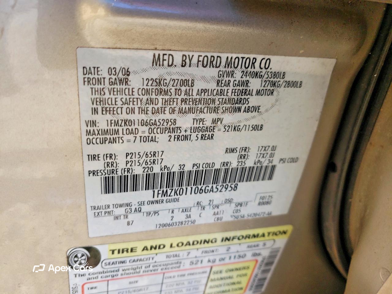 Ford Freestyle 2006