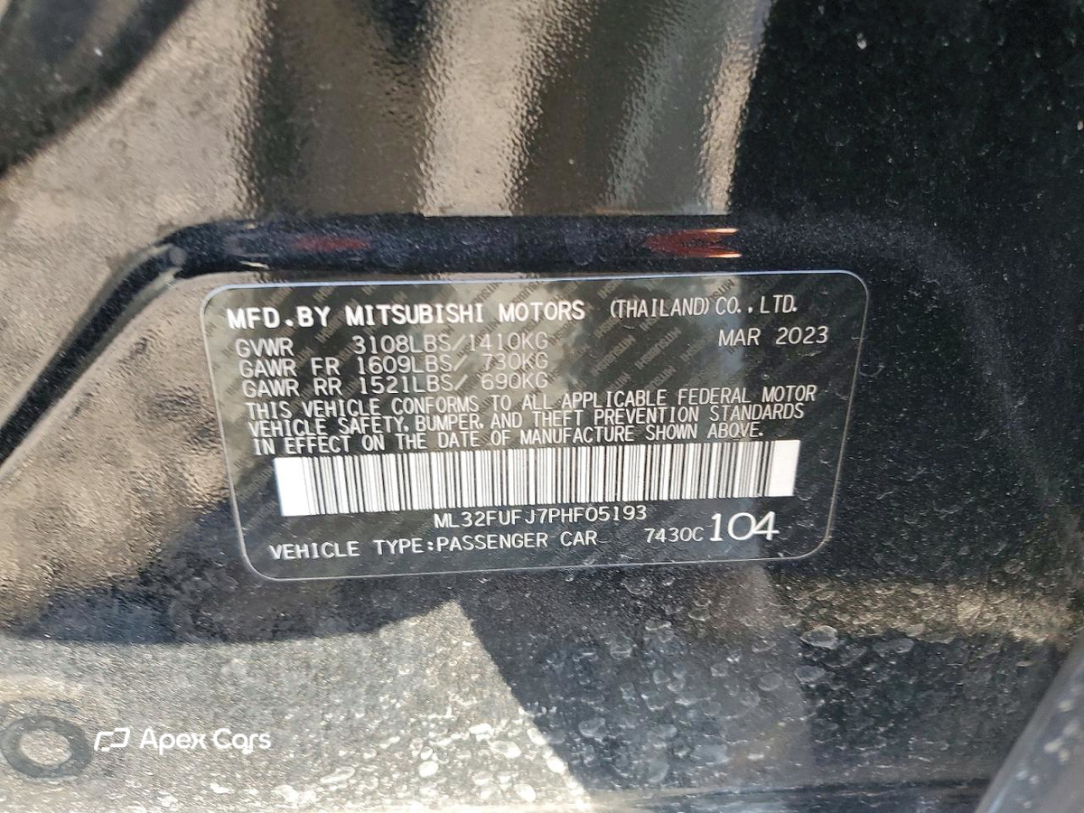 Mitsubishi Mirage 2023
