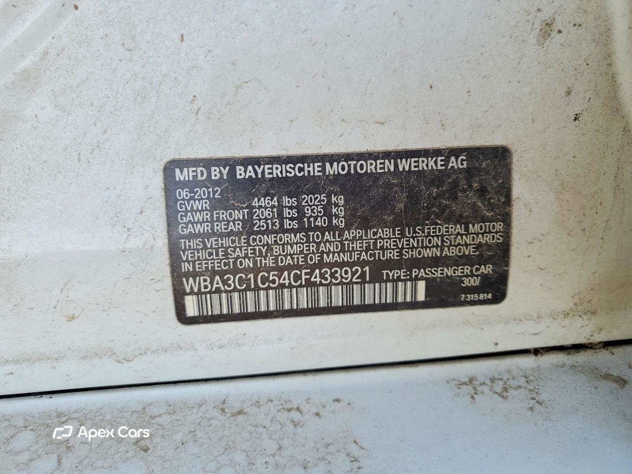 BMW Series 3 2012