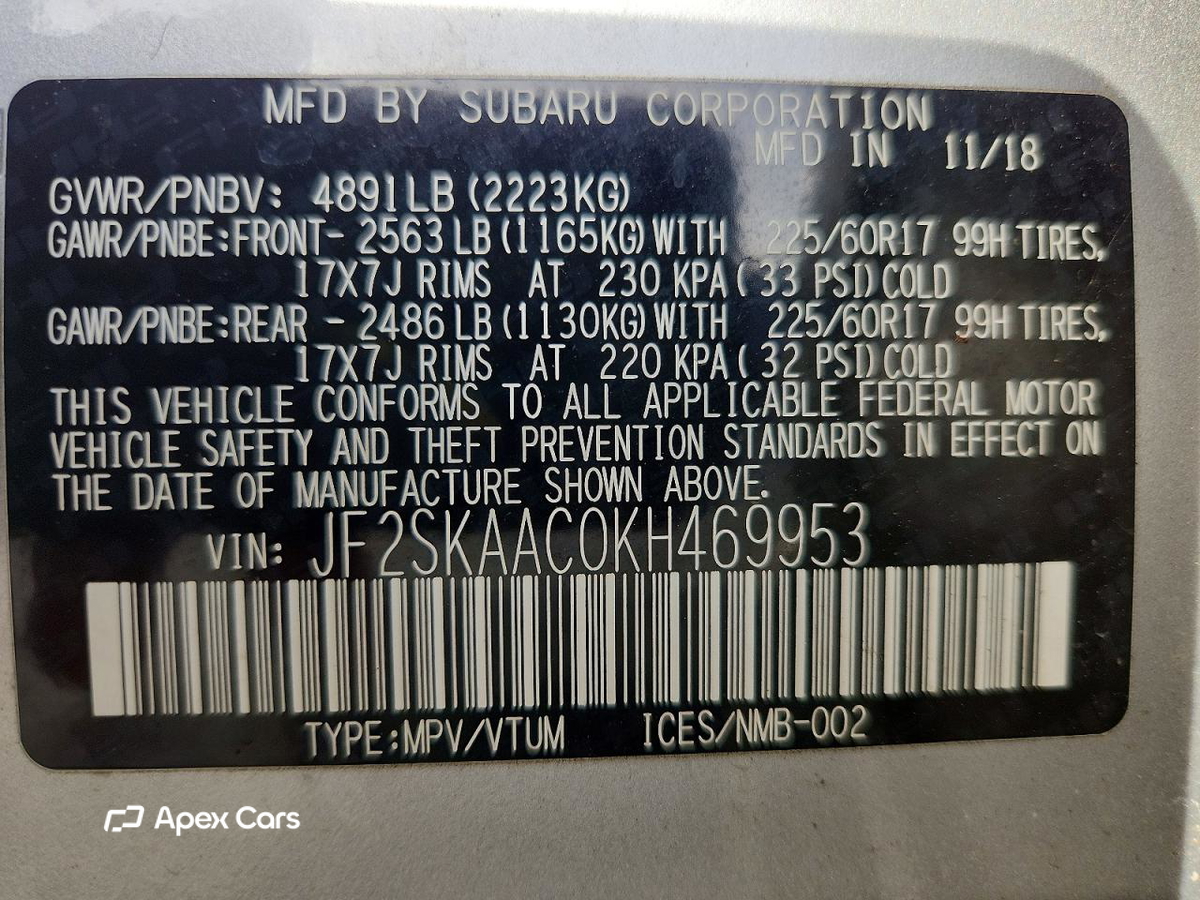 Subaru Forester 2019