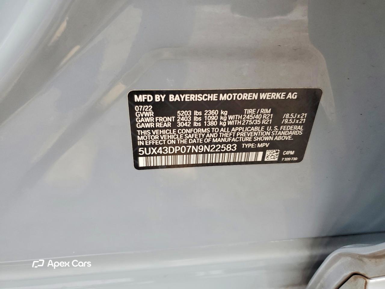 BMW X3 2022