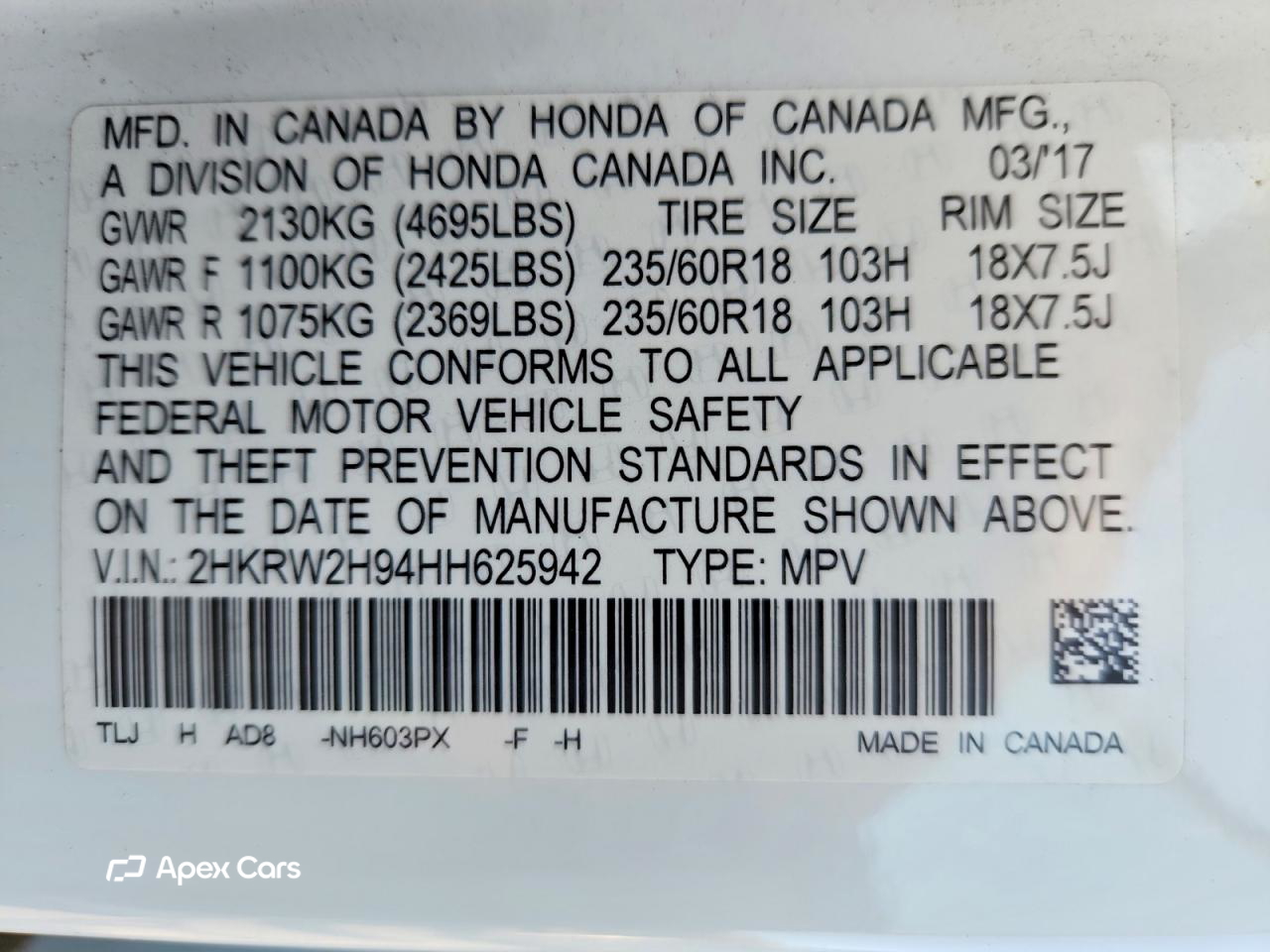 Honda CR-V 2017