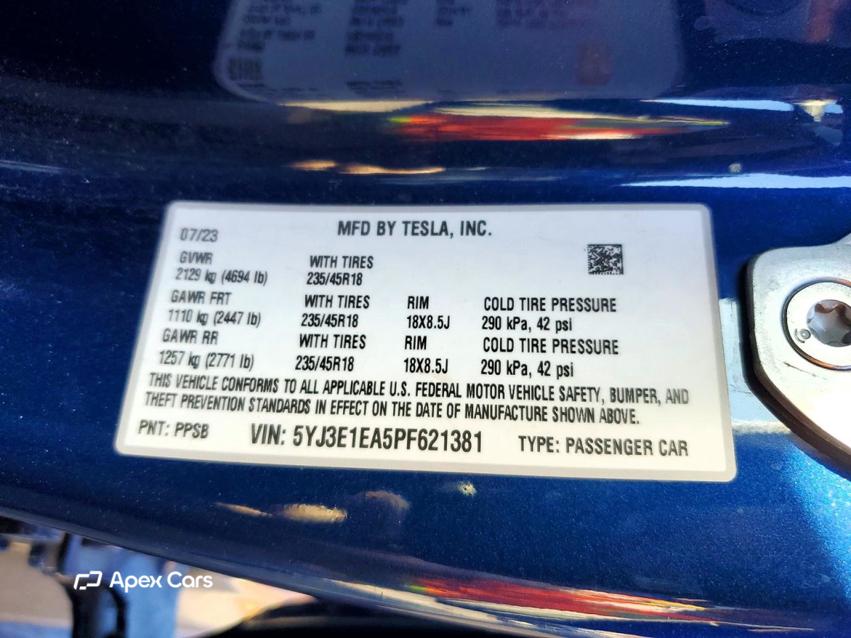 Tesla Model 3 2023