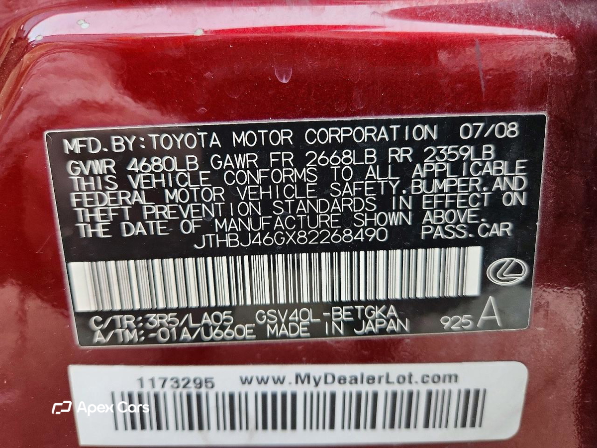 Lexus ES 2008