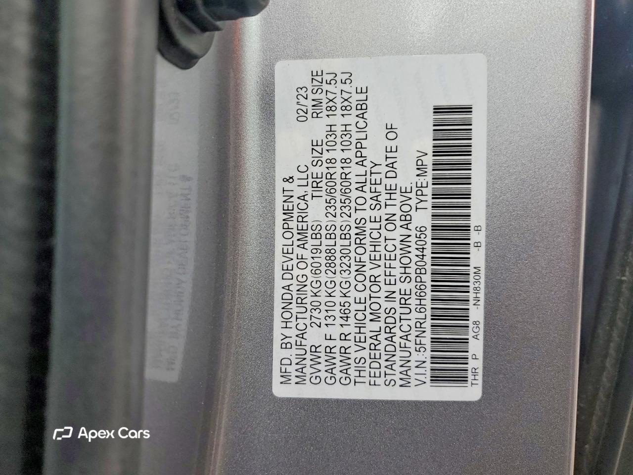 Honda Odyssey 2023