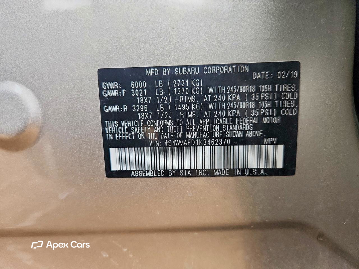 Subaru Ascent 2019