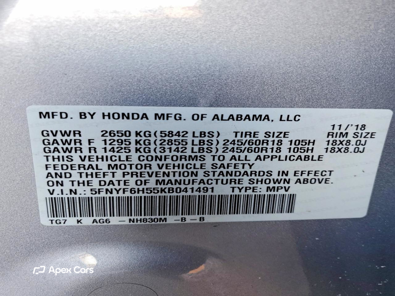 Honda Pilot 2019