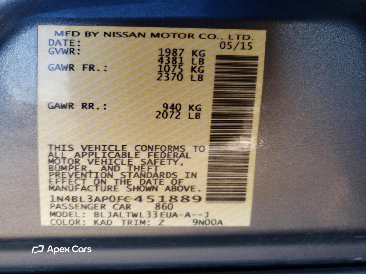 Nissan Altima 2015
