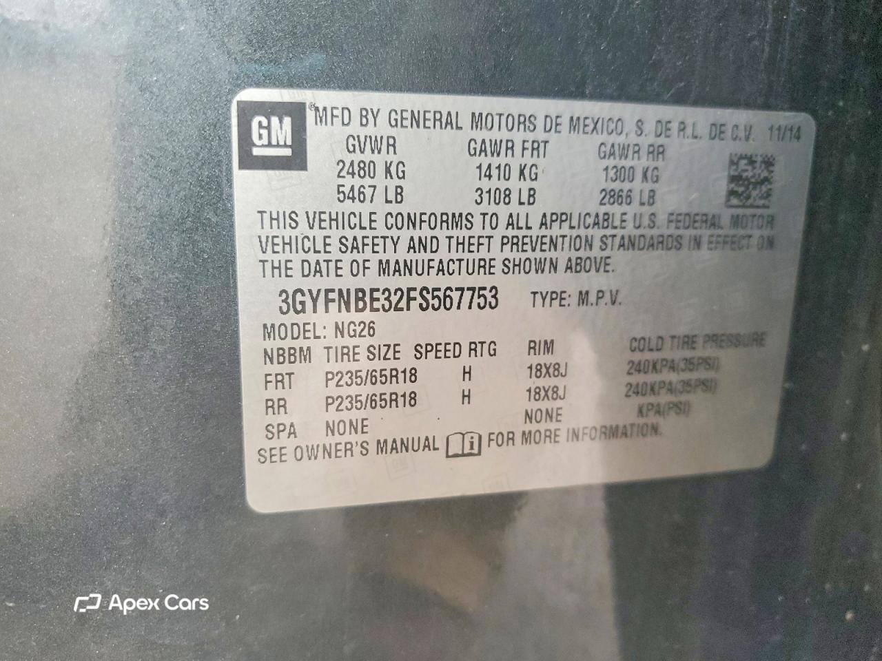 Cadillac SRX 2015