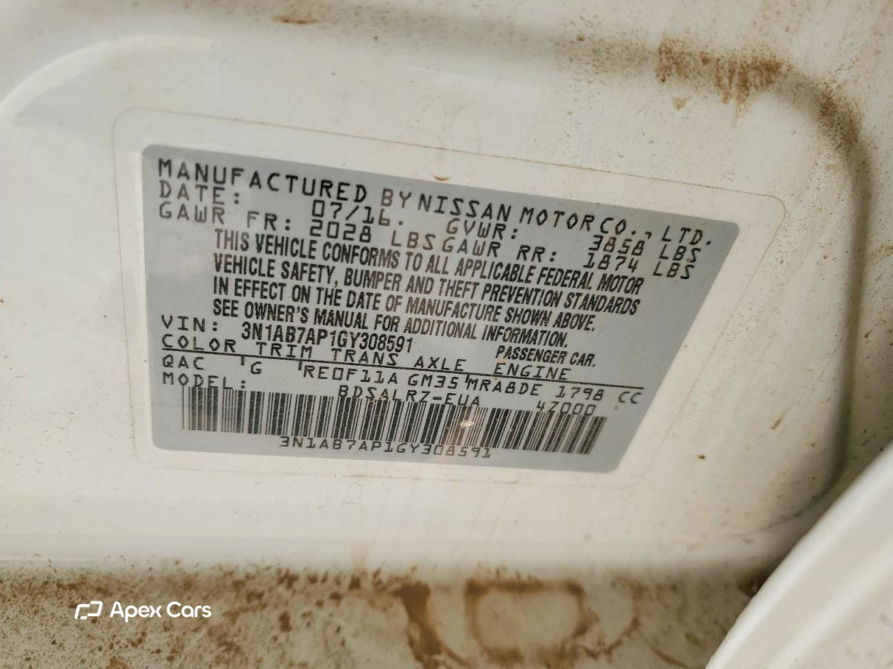 Nissan Sentra 2016