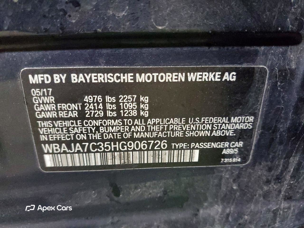 BMW Series 5 2017