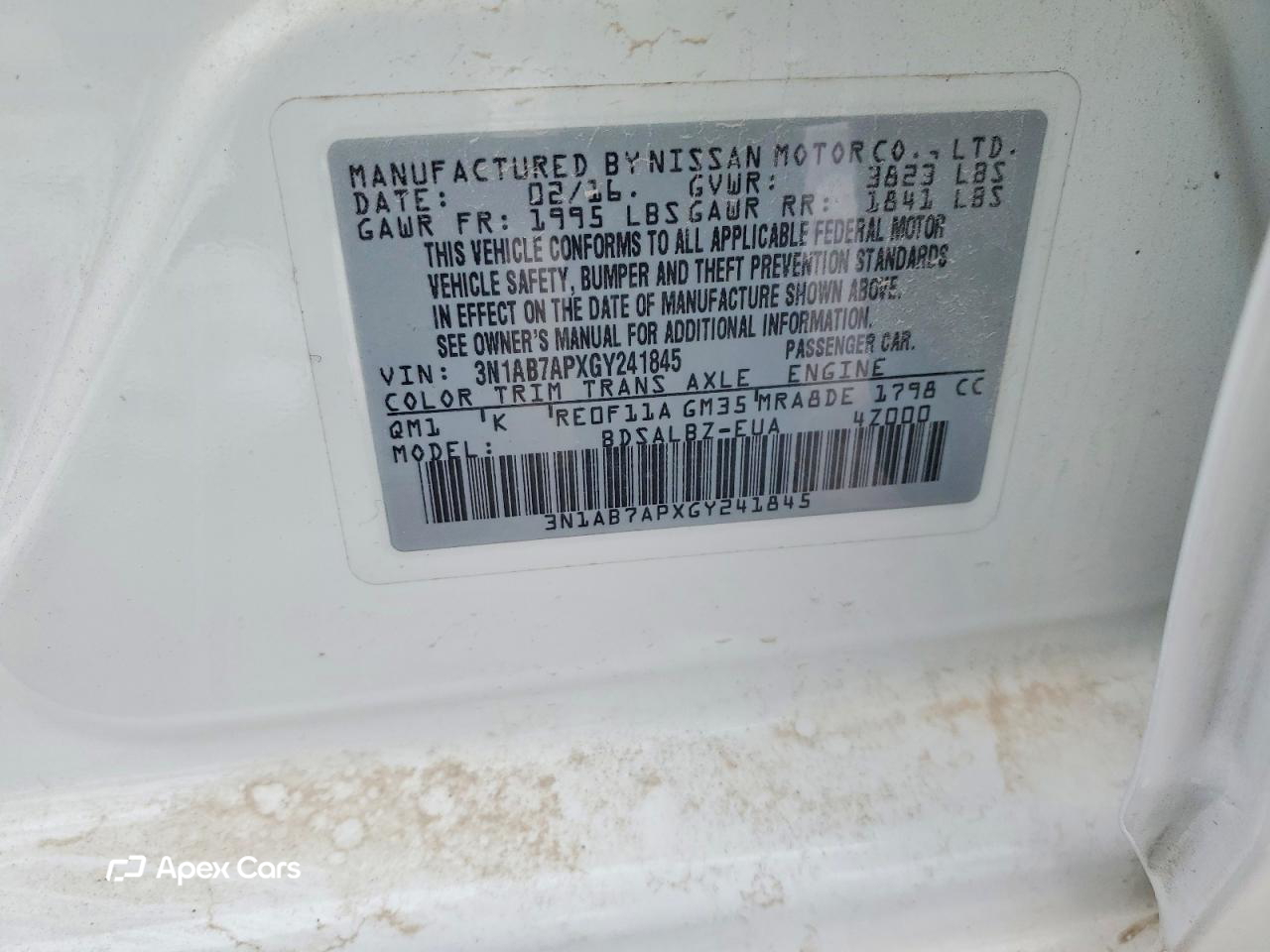 Nissan Sentra 2016
