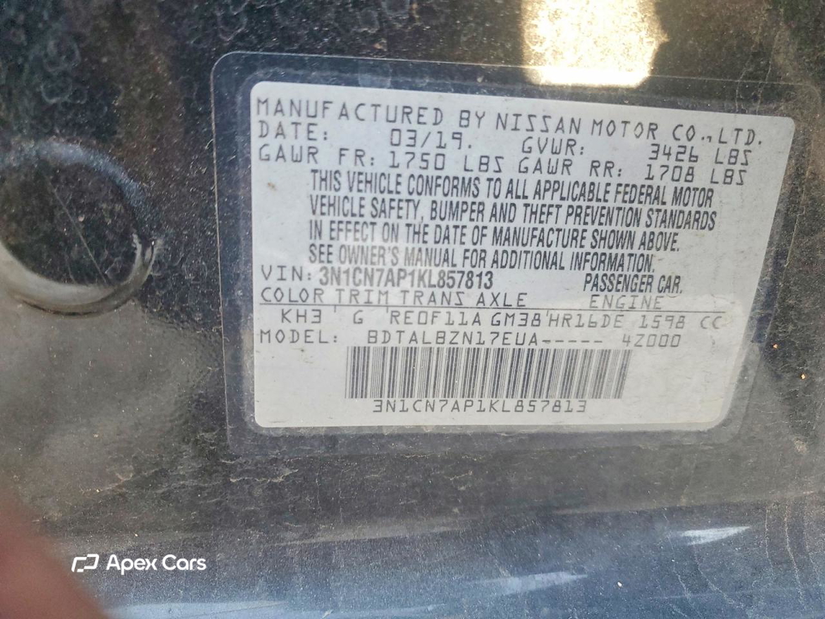 Nissan Versa 2019