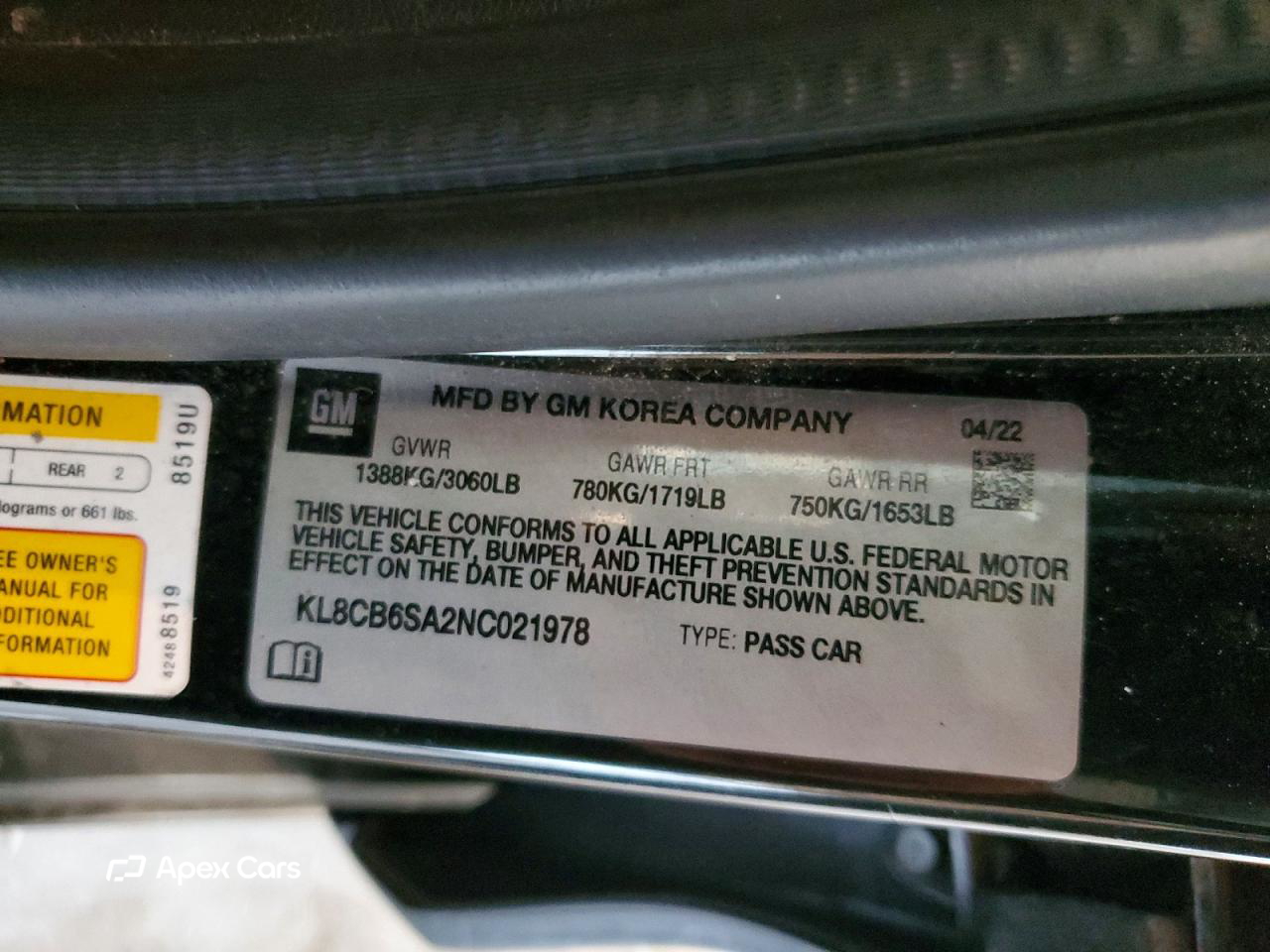 Chevrolet Spark 2022
