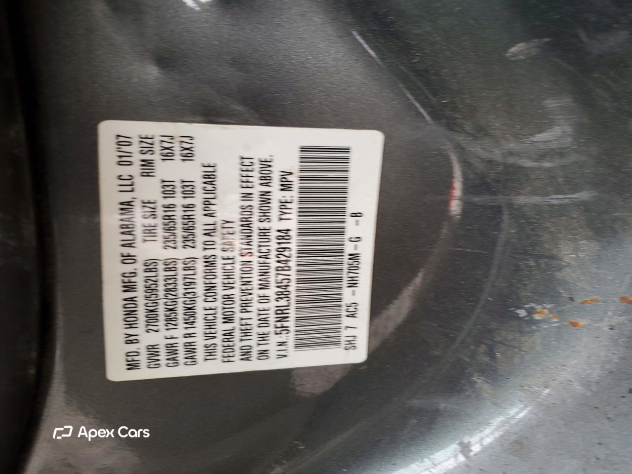 Honda Odyssey 2007