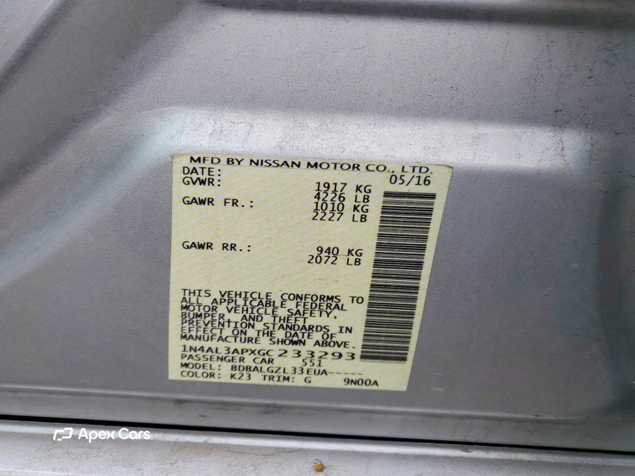 Nissan Altima 2016