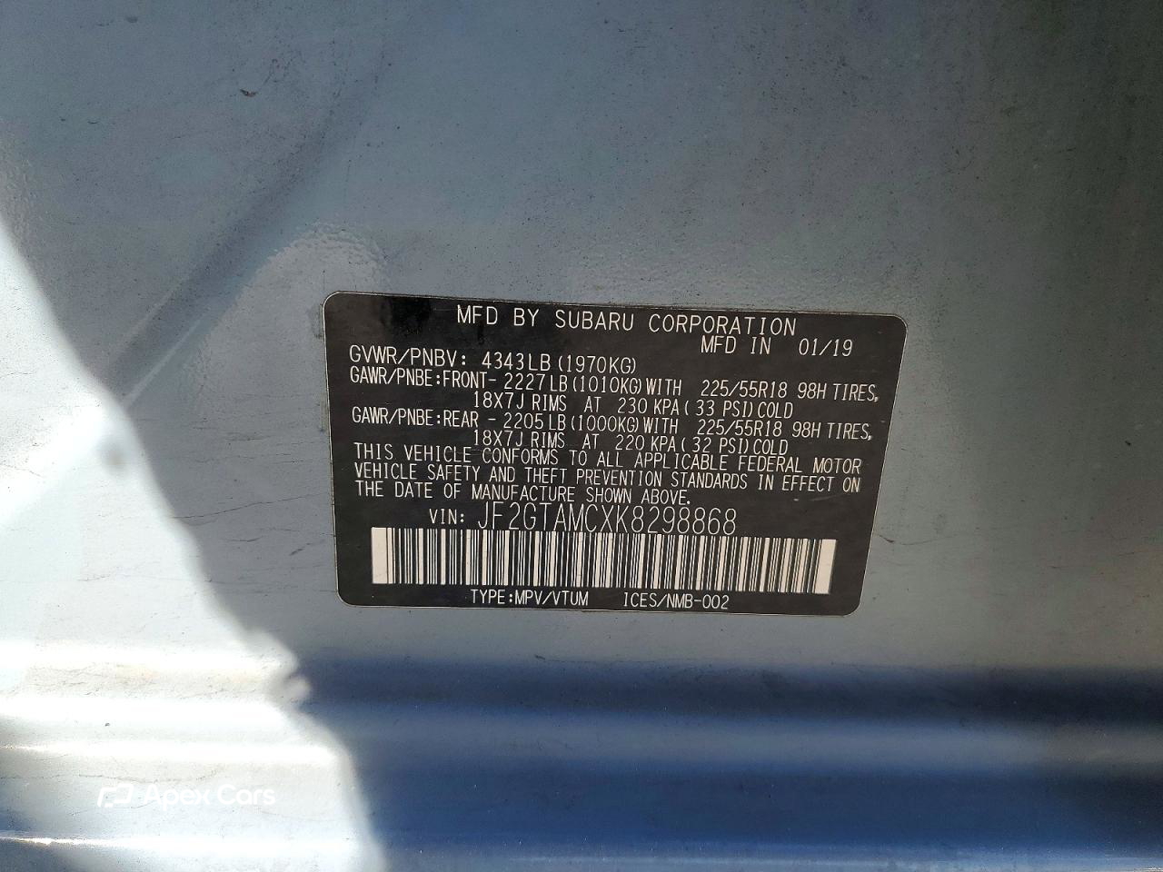 Subaru XV 2019