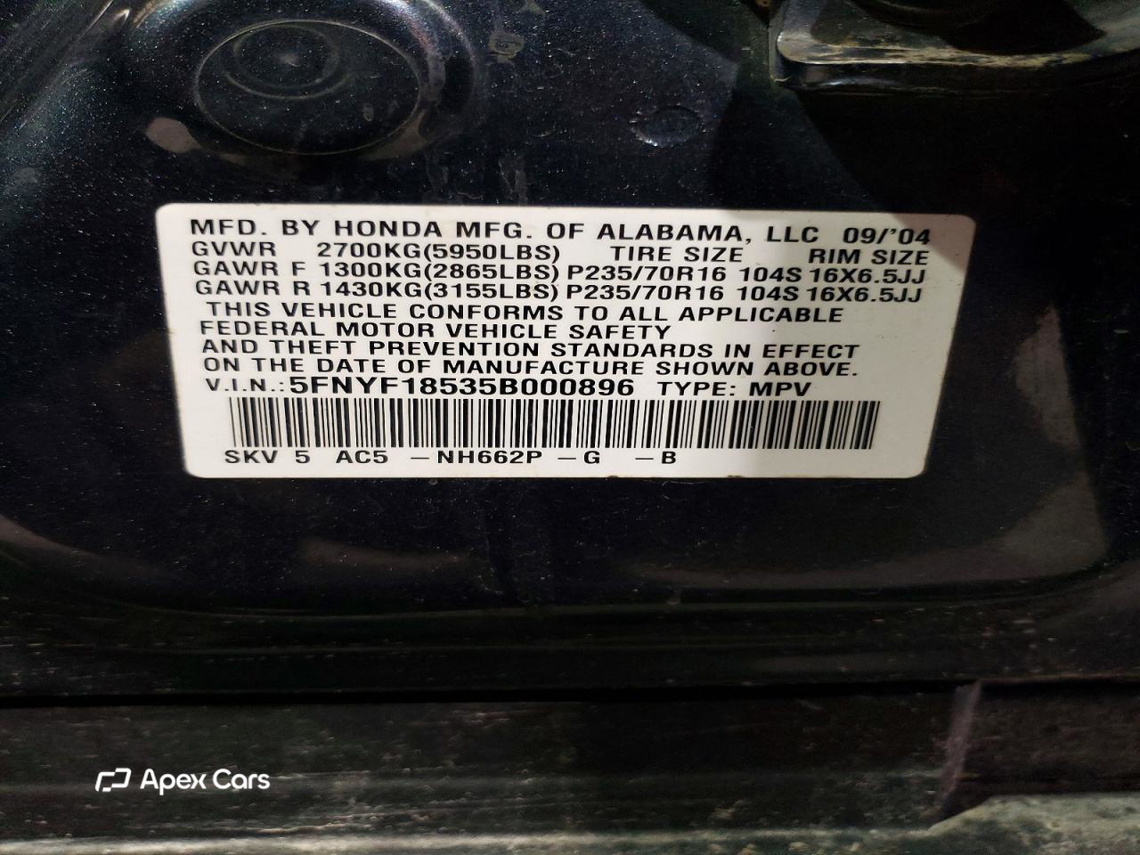 Honda Pilot 2005