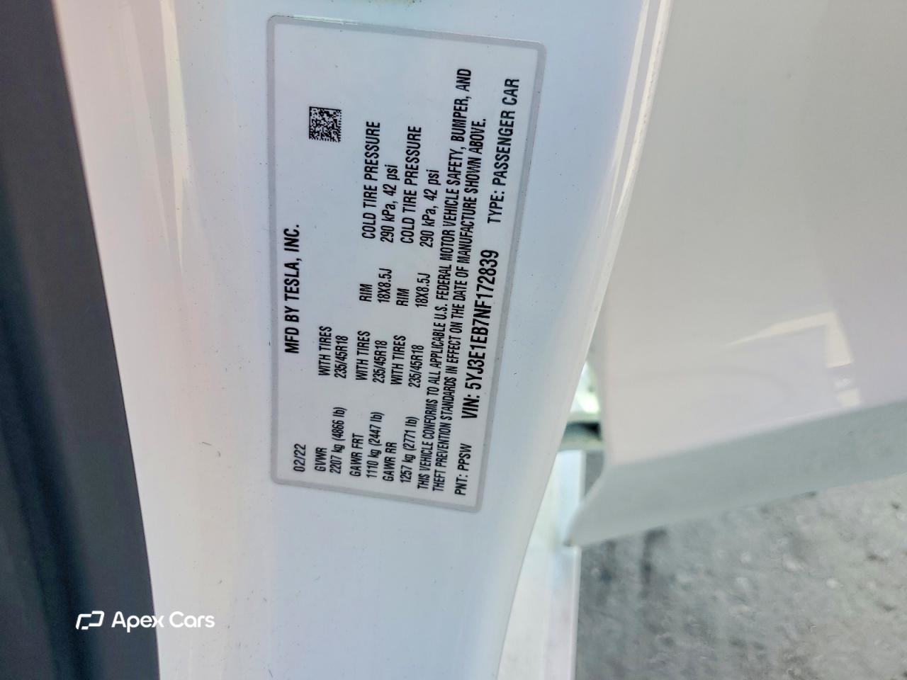 Tesla Model 3 2022