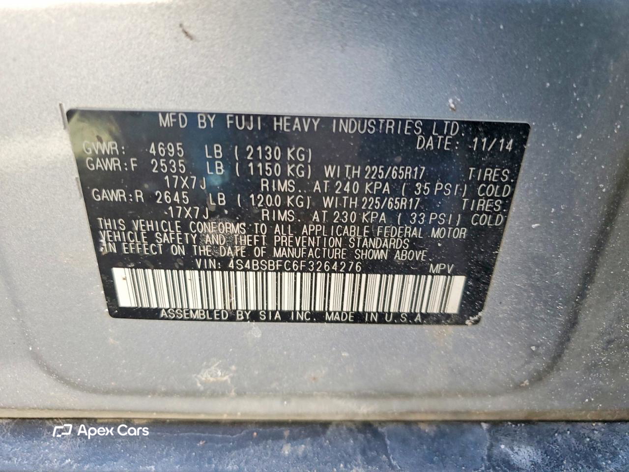 Subaru Outback 2015