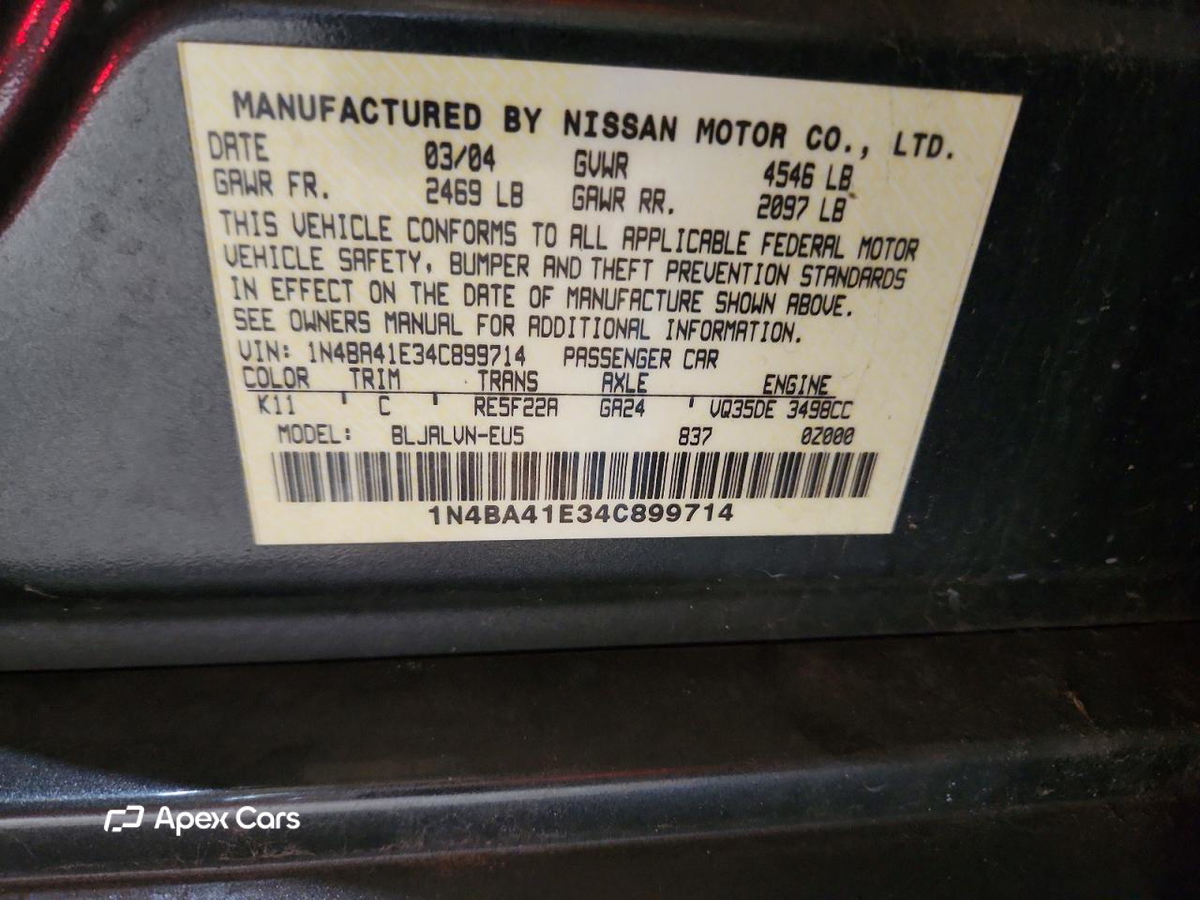 Nissan Maxima 2004