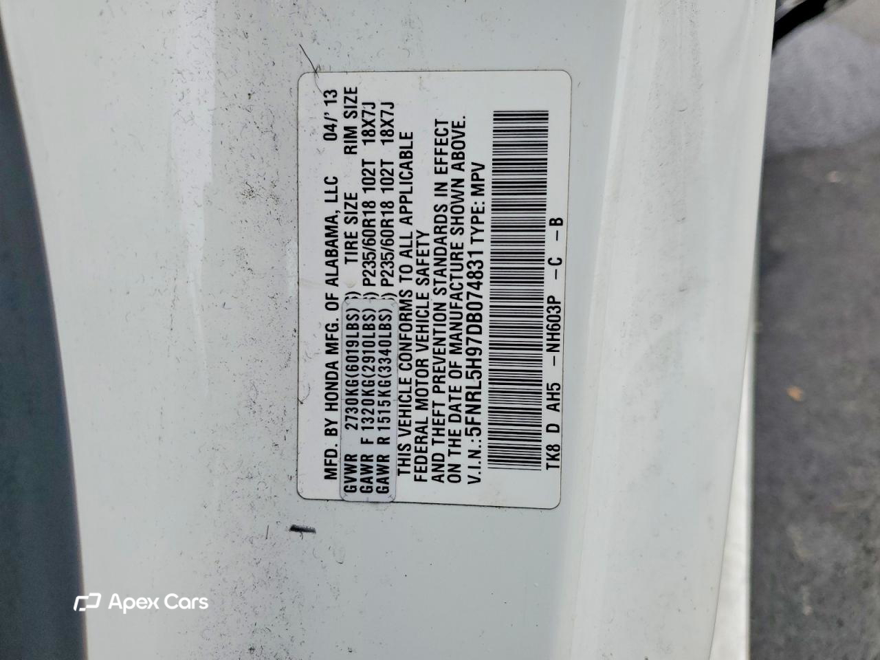 Honda Odyssey 2013