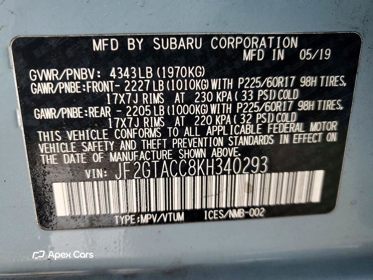Subaru XV 2019