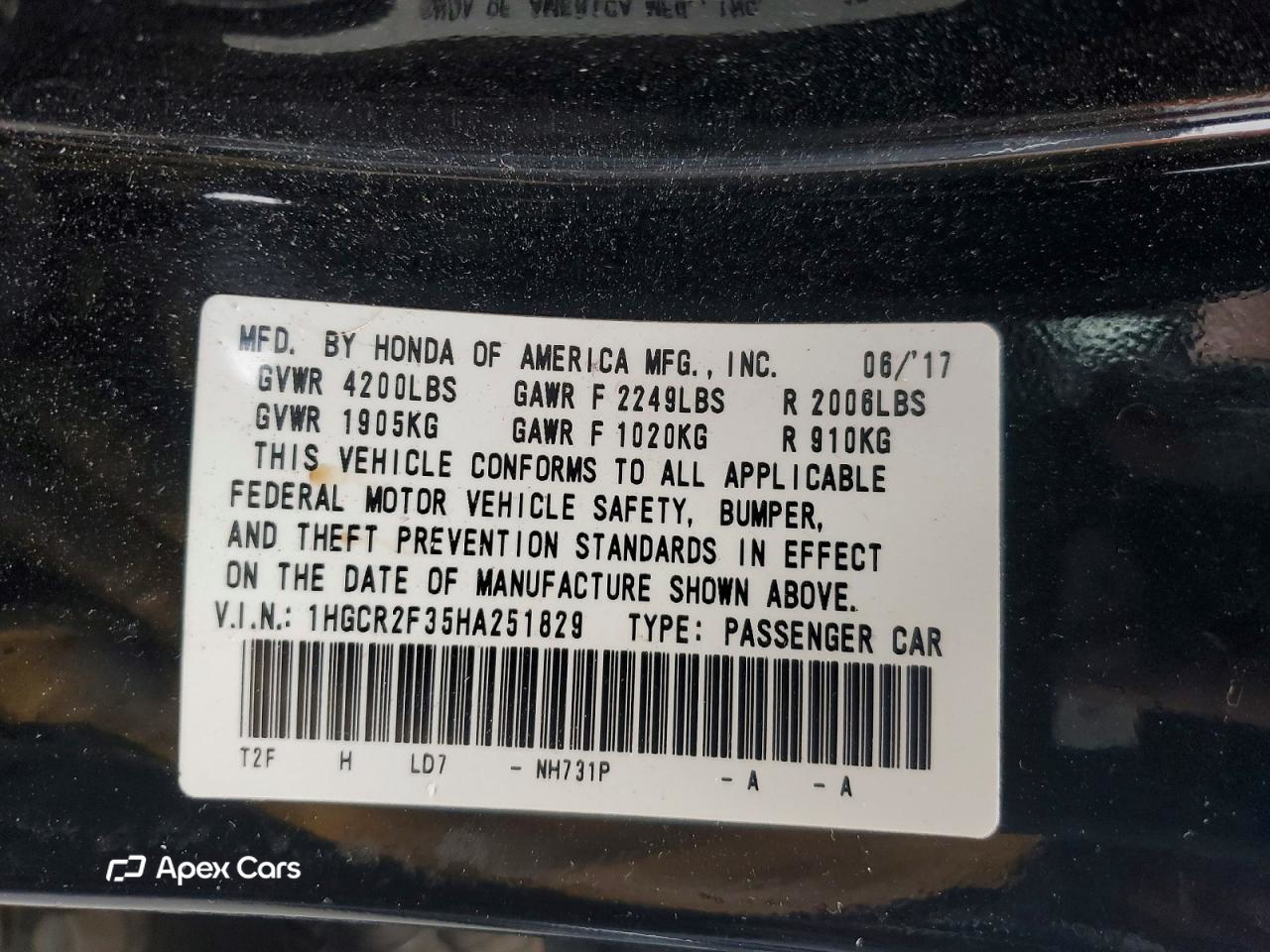 Honda Accord 2017