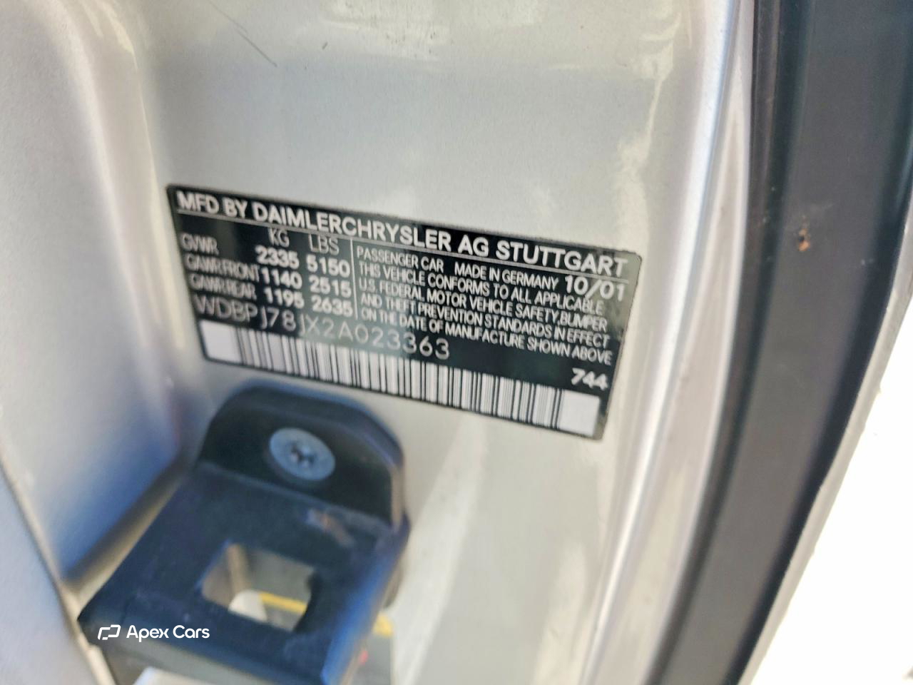 Mercedes-Benz CL-klasse 2002