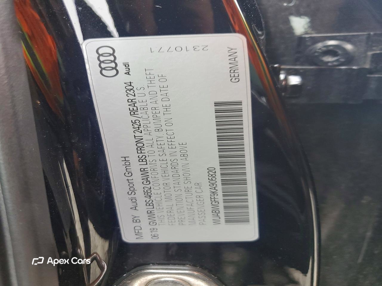 Audi RS3 2019