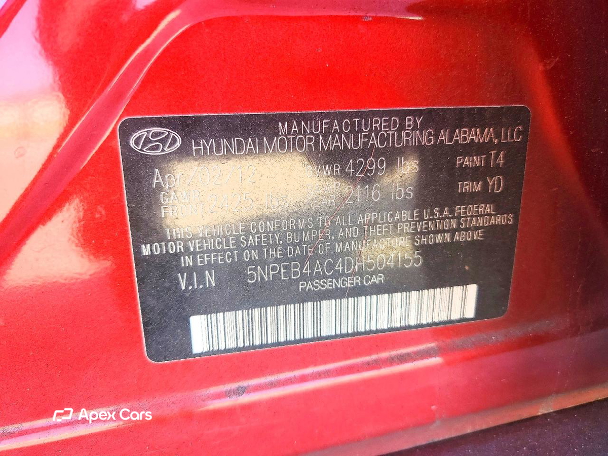 Hyundai Sonata 2013