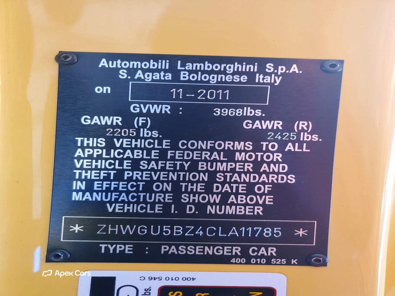 Lamborghini Gallardo 2012