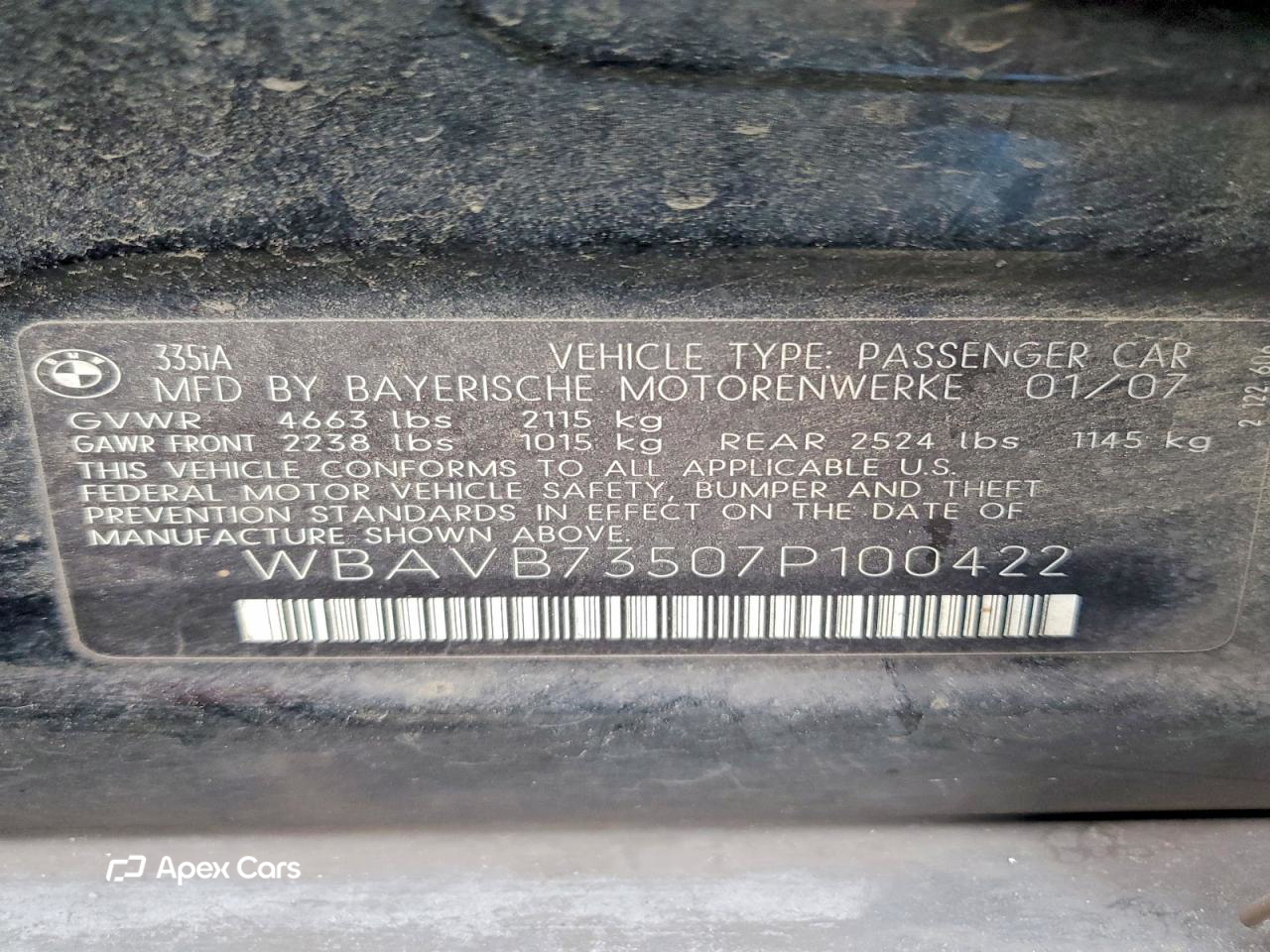 BMW Series 3 2007