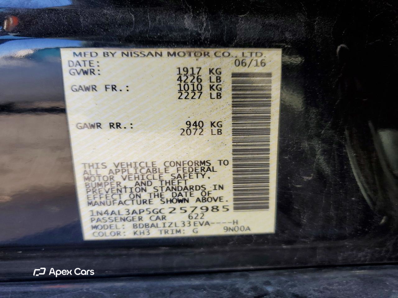 Nissan Altima 2016