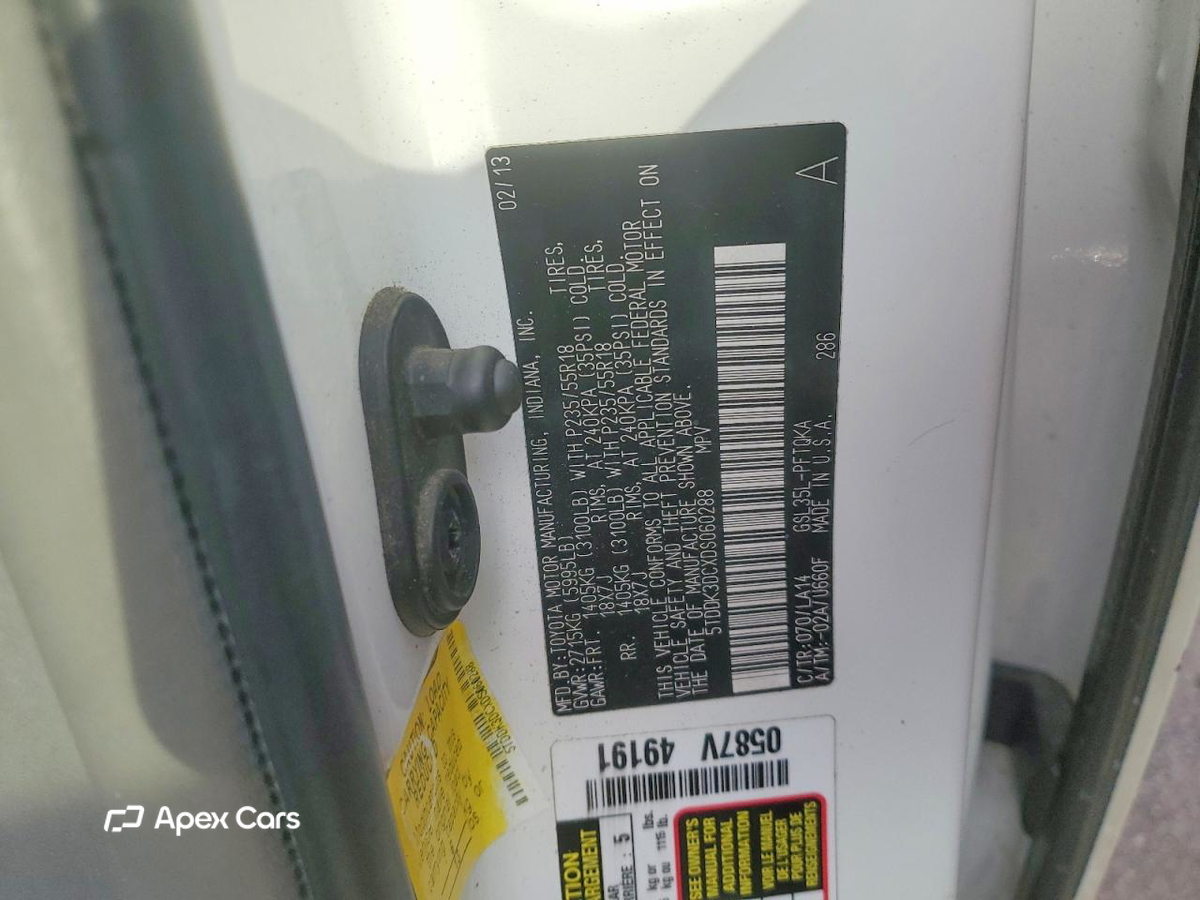 Toyota Sienna 2013