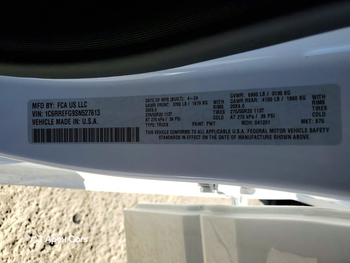 RAM 1500 2025