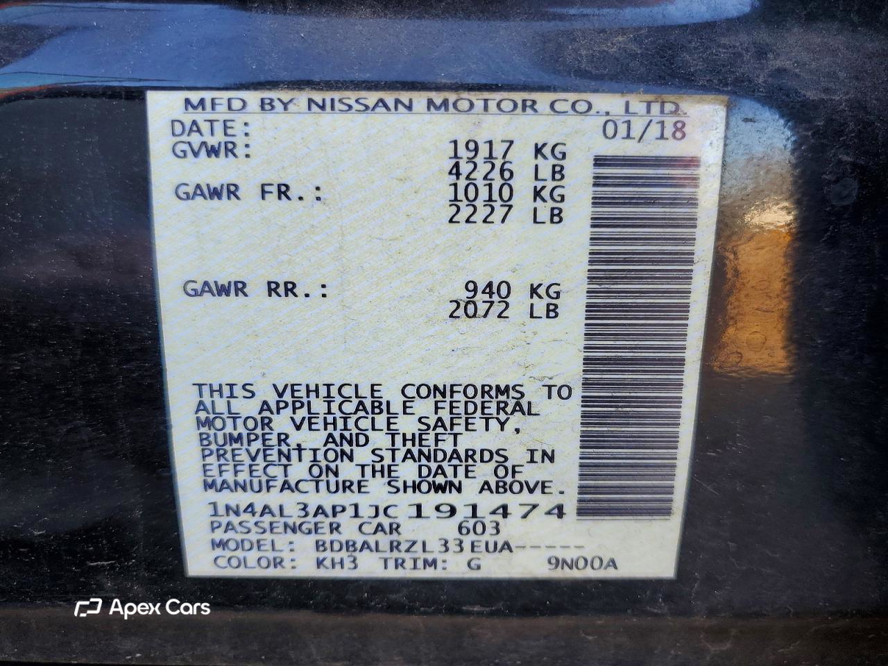 Nissan Altima 2018