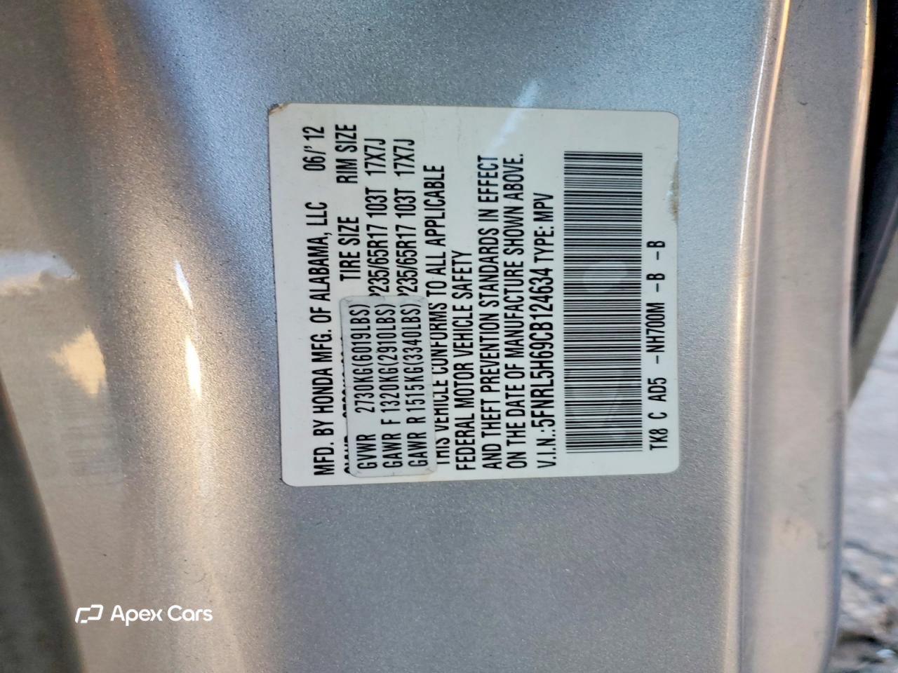 Honda Odyssey 2012