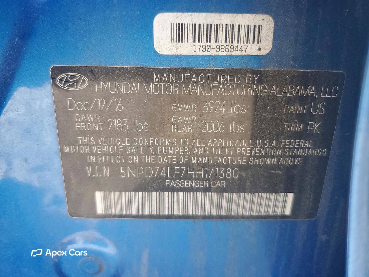 Hyundai Elantra 2017