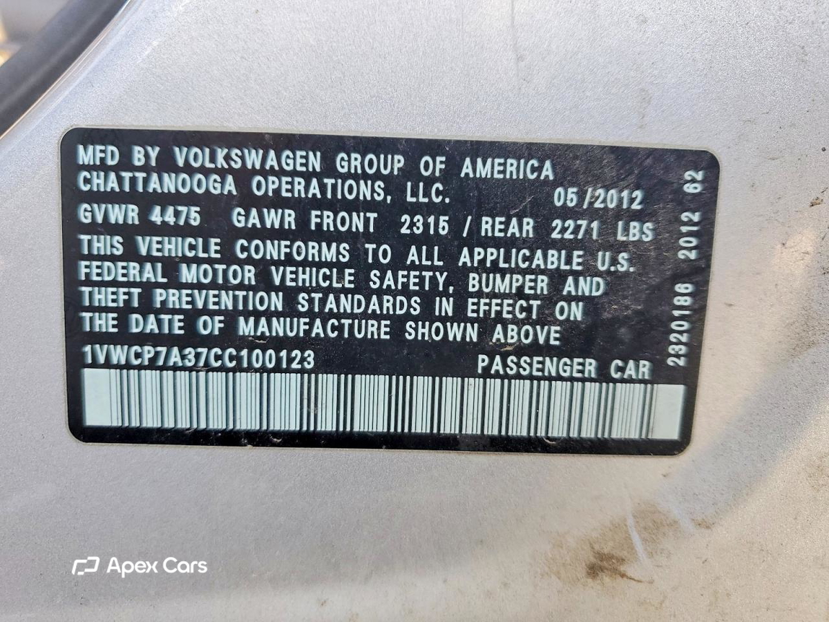 Volkswagen Passat 2012