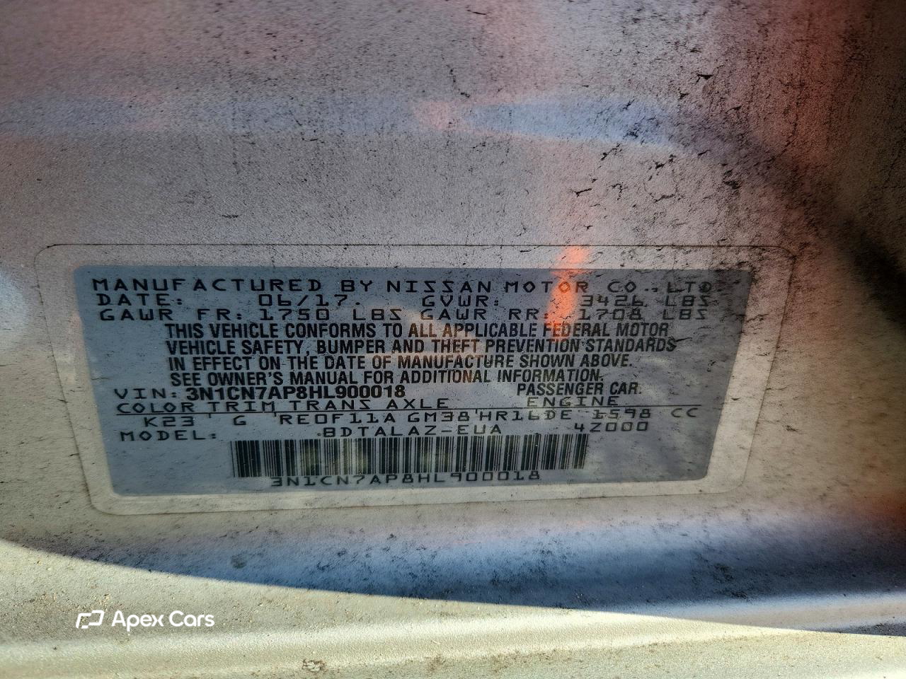 Nissan Versa 2017