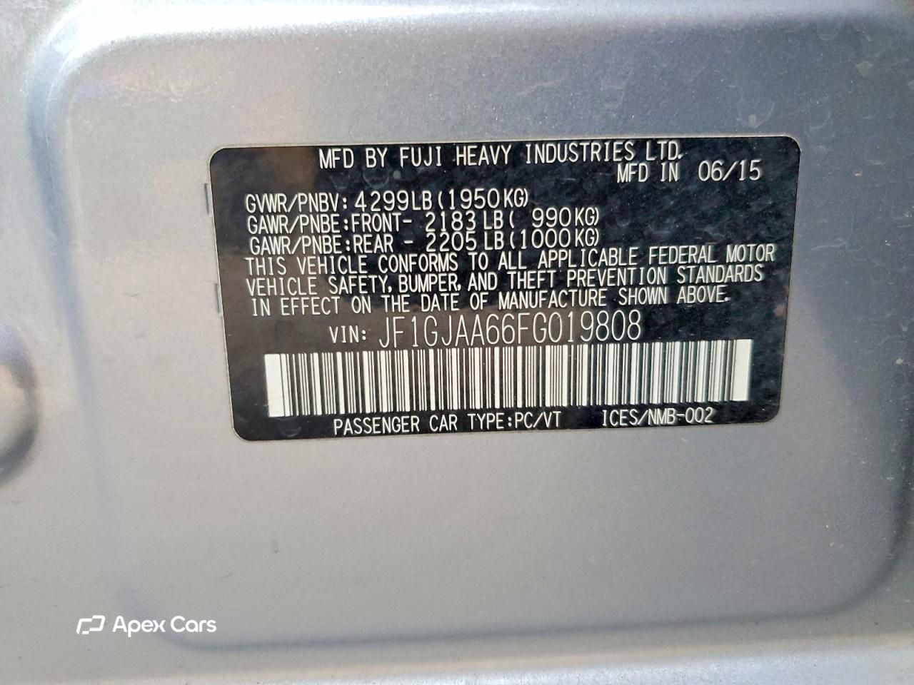 Subaru Impreza 2015