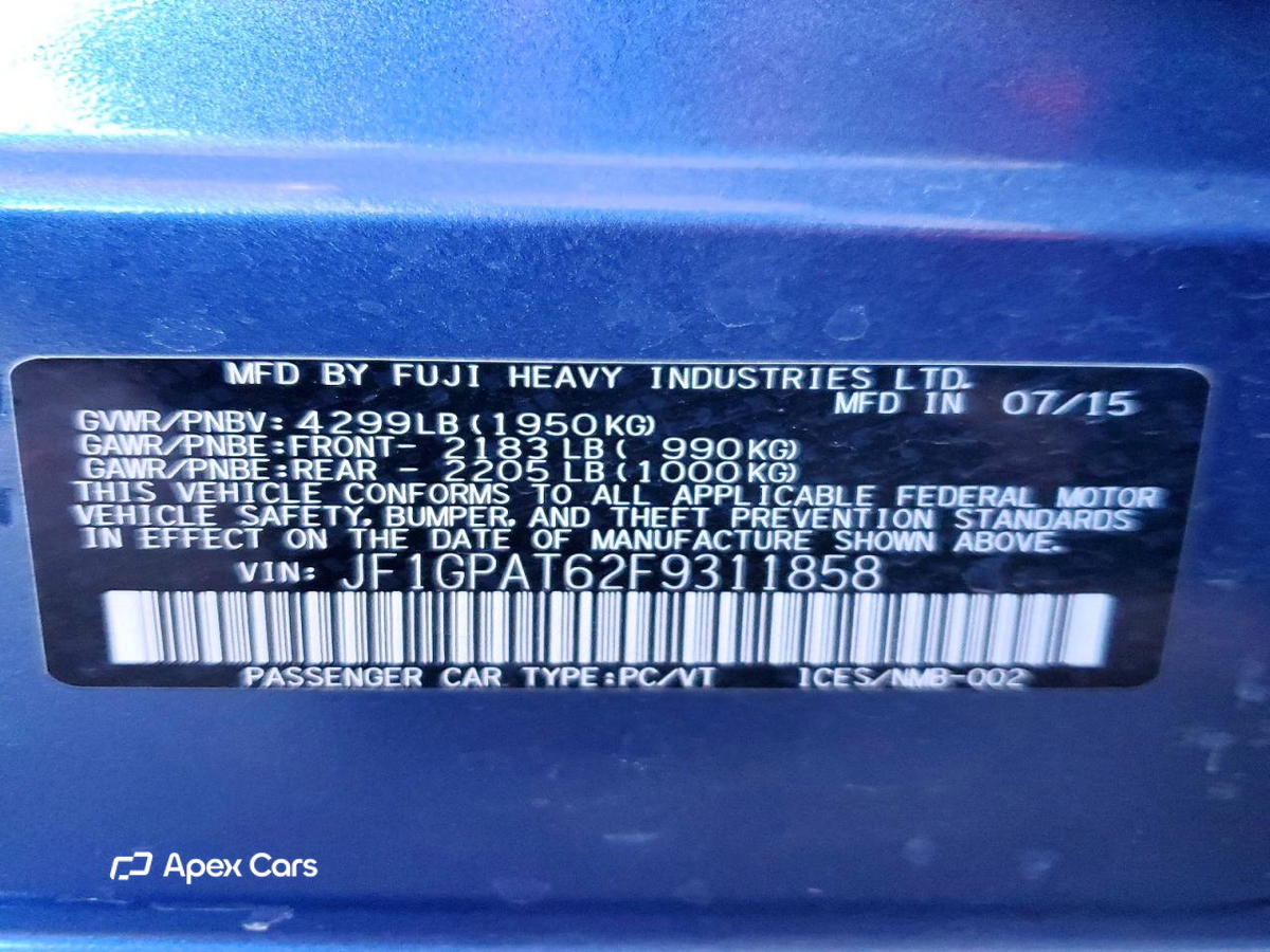 Subaru Impreza 2015