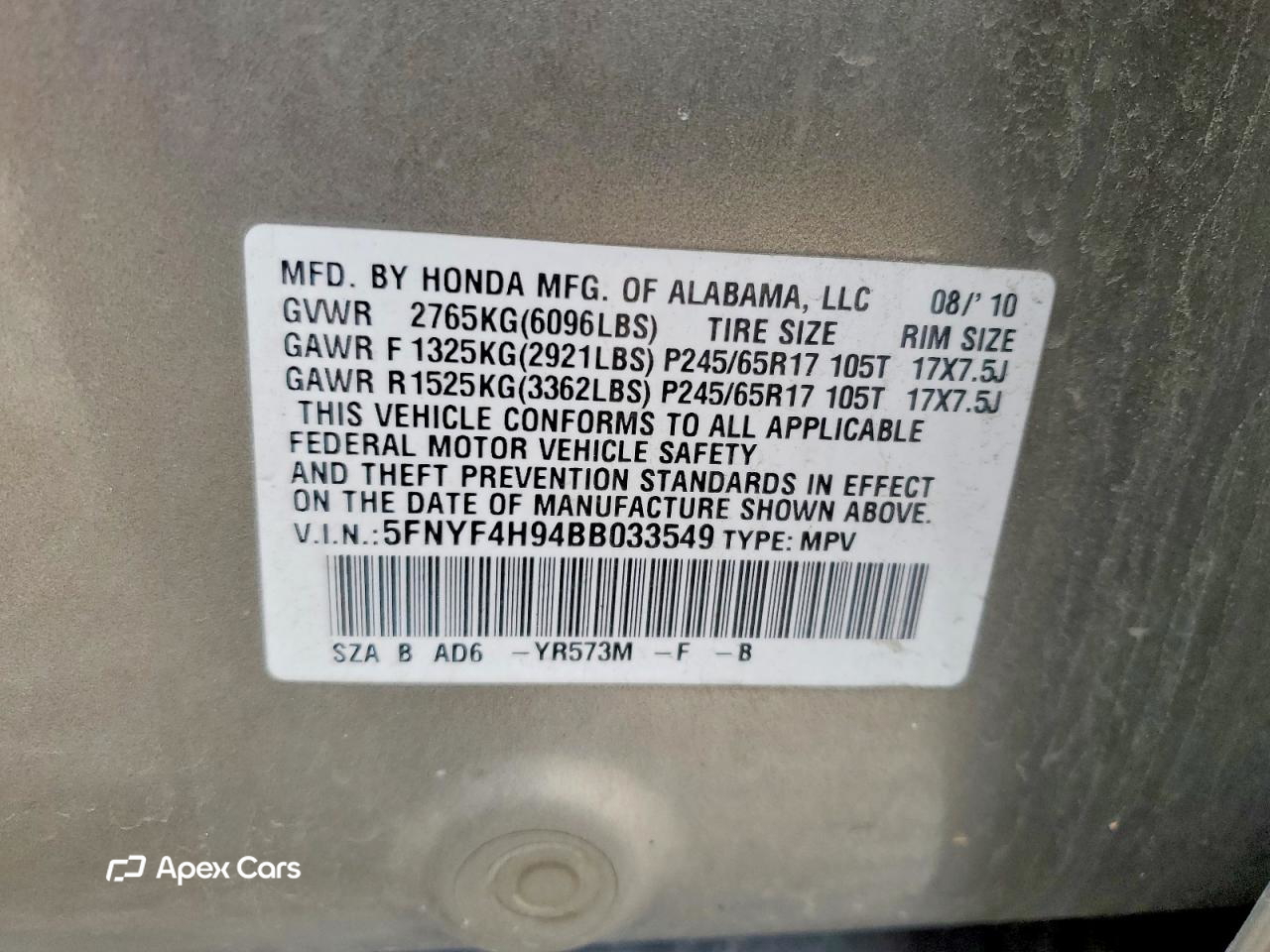 Honda Pilot 2011