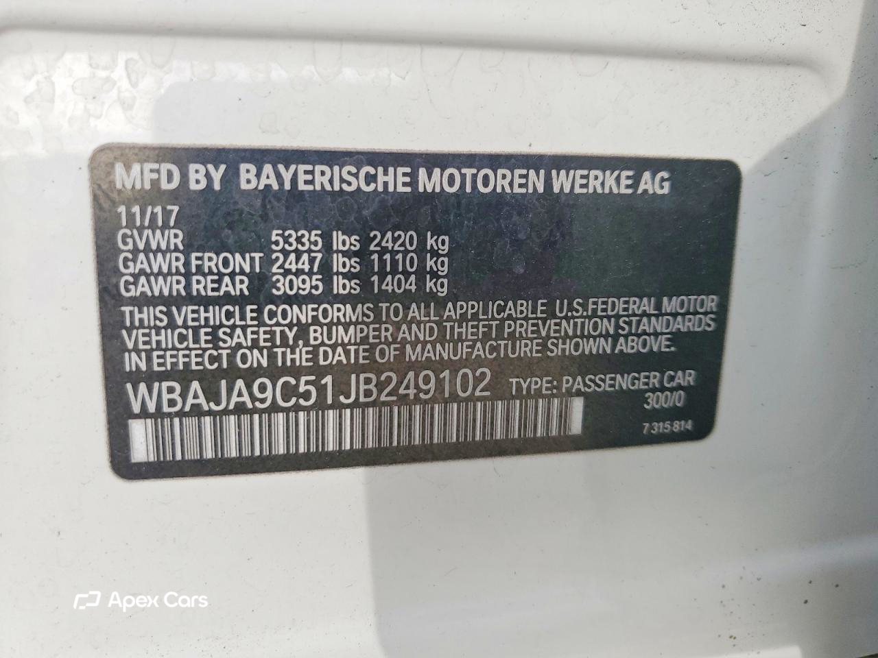 BMW Series 5 2018