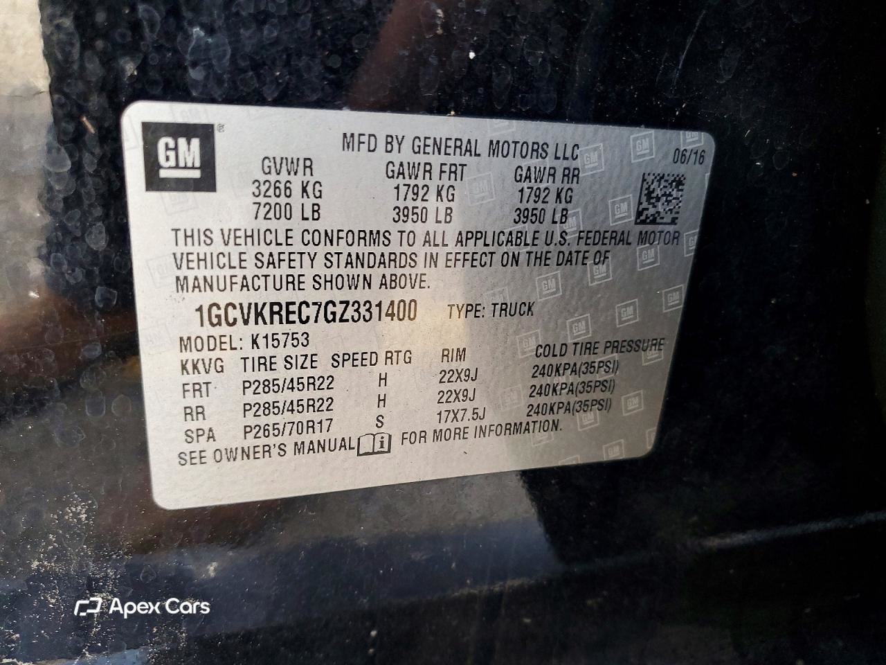 Chevrolet Silverado 2016