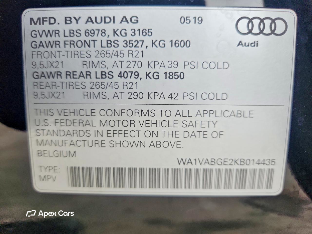 Audi e-tron 2019